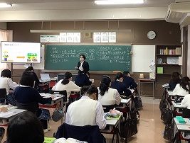 卒業生3名が、教育実習にきていました