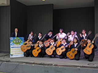 ギター・マンドリン部　「ららタチ“ライブ”ららキャン音楽祭」に参加しました